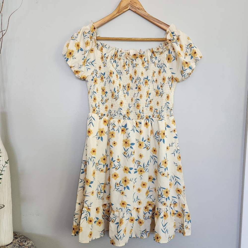 Floral Smocked Dress